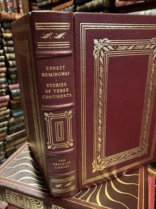 Franklin Library: ERNEST HEMINGWAY: STORIES: THREE CONTINENTS: EUROPE: AFRICA - Picture 1 of 10