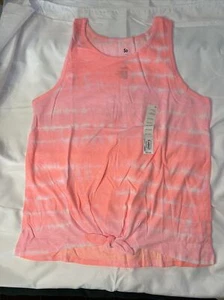 So favorite tank XXL 18/20 Pink White Dye Striped - Picture 1 of 1