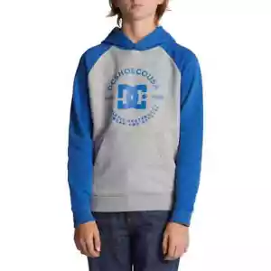 Dc Estrella Piloto (Juventud) Sudadera con Capucha - Gris/Azul Náutica - Imagen 1 de 4