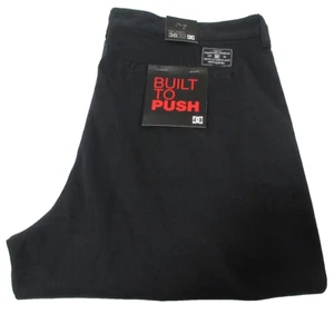 DC Est. Pantalones negros 94 para hombre construidos para empujar calce relajado talla 36/32 - Imagen 1 de 3