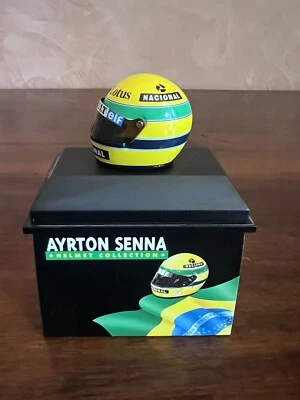MINICHAMPS 1/8 CLASSIC LOTUS RENAULT 1985 AYRTON SENNA F1 HELMET COLLECTION.RARE - Immagine 1 di 4