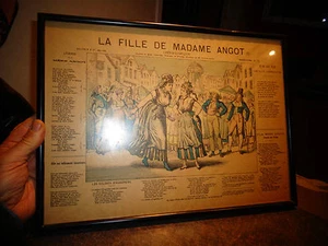 Pelerin et Cie Imagerie d'Epinal Opéra-Comique  la Fille de Madame Angot - Picture 1 of 2