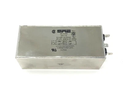 SAE EMI Filter STE7-10 - Single Phase - 10A 115VAC / 6A 250VAC - Image 1 of 4