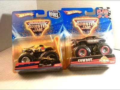 LOTE DE 4 CAMIONES HOT WHEELS MONSTER JAM: DONUTPATROL, VAQUERO, SUZUKI Y MONSTERMUTT. Foto 1 de 4