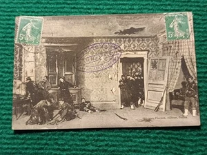 CPA MILITARIA - AMBIGU- Les Dernières Cartouches - pièce en 10 TABLEAUX - 5ème - Imagen 1 de 2