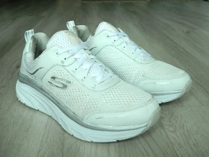 Skechers D'Lux Walker Ladies Comfort Trainers White Size 6 / 39 - Picture 1 of 10