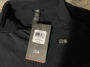 Mountain Hardwear Women's Microchill Jacket Black Size L Full Zip 44x28” New - Picture 1 of 16