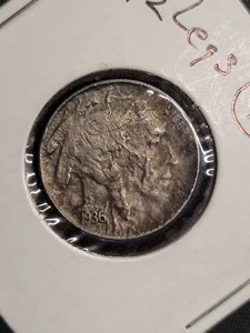 1936  3 1/2 Legged Buffalo Nickel  error coin - Picture 1 of 3