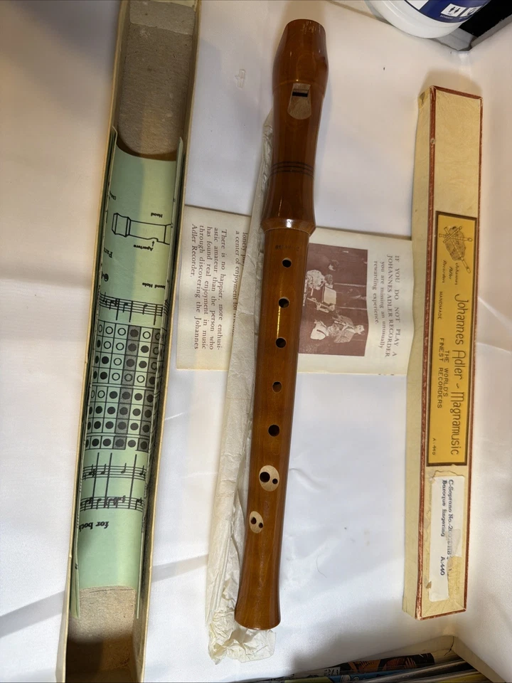 Johannes Adler - Magnamusic  C-Soprano NO 2000DHB BAROQUE FINGERING . RARE - Image 1 of 4