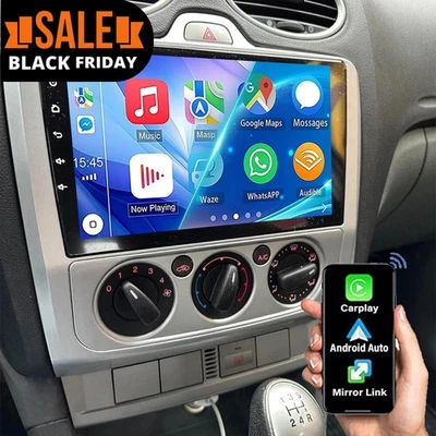 4+64G Für Ford Focus MK2 MK II 2004-11 Android 15 Autoradio Carplay Navi BT SWC - Bild 1 von 4