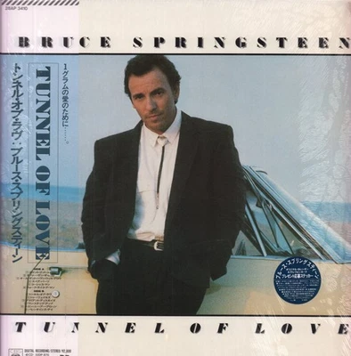 Bruce Springsteen Tunnel of Love LP vinyl Japan Cbs 1987 with outer obi info - Image 1 of 4
