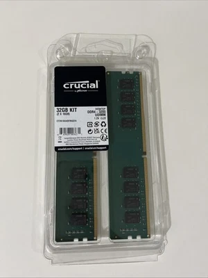 Crucial CT2K16G4DFRA32A 32GB (16GB x 2) DDR4 3200Mhz UDIMM 288-Pin Memory Kit - Image 1 of 2