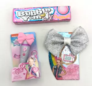Lot of 3 Zuru Mini Brands - Jojo Siwa Microphone and Bodacious Bow, Bubble Yum - Picture 1 of 2