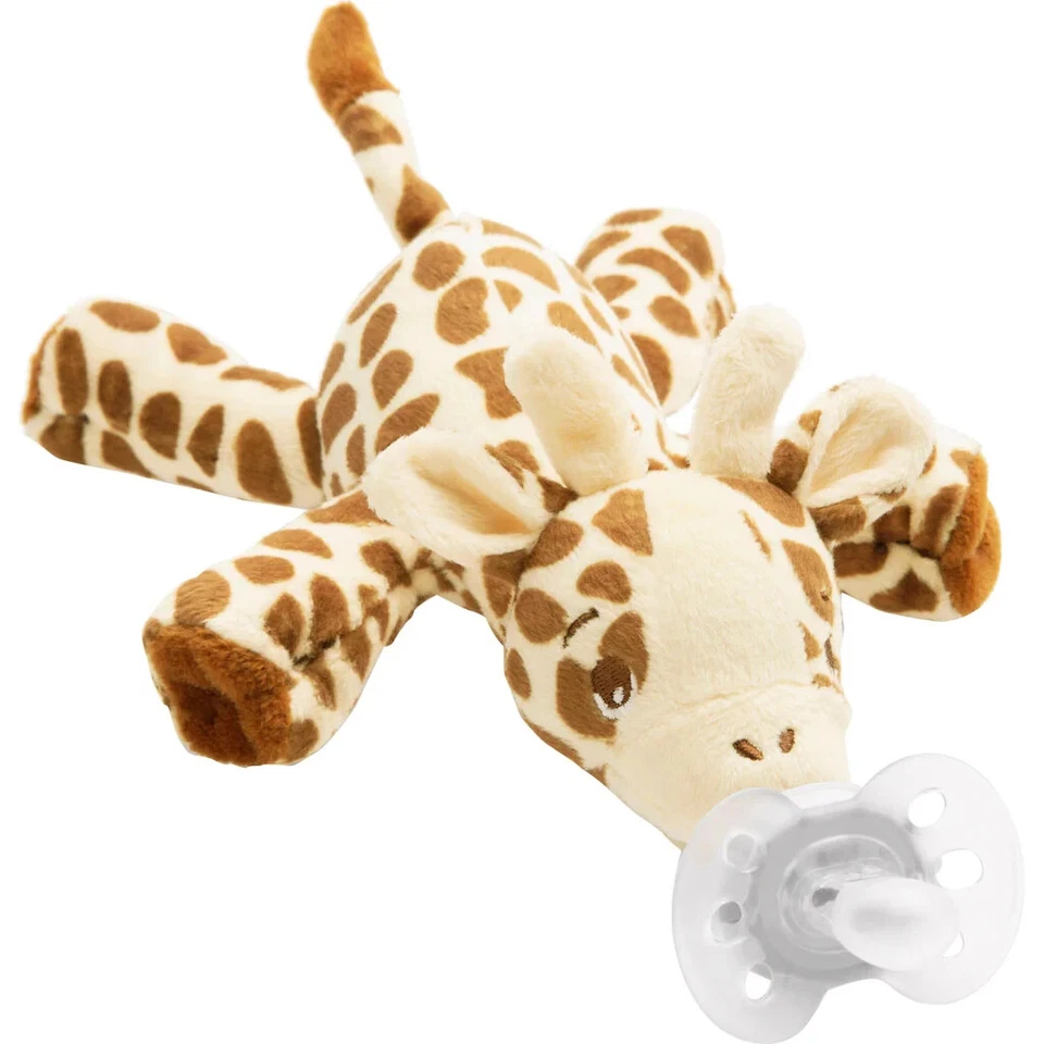 Philips Avent Giraffe Snuggle Baby Comforter with Ultra Soft Soother plush Toy - Image 1 of 3