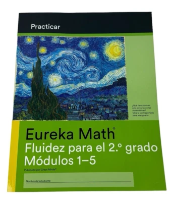 Spanish Eureka Math Practice Workbook Grade 2 Fluency Modules 1-5 by Great Minds - Image 1 of 4