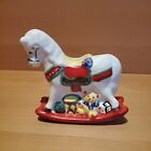 Vintage Rocking Horse Collection Coin Bank By Mount Clemens Pottery Mint 80s