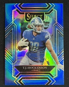 2021 Panini Select TJ Hockenson Club Level Blue Prizm #213 SP 6/99 - Picture 1 of 3
