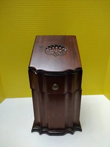 ANTIQUE MAHOGANY CUTLERY BOX WITH ORIGINAL FITTINGS GEORGIAN DESIGN CLAM - Picture 1 of 23