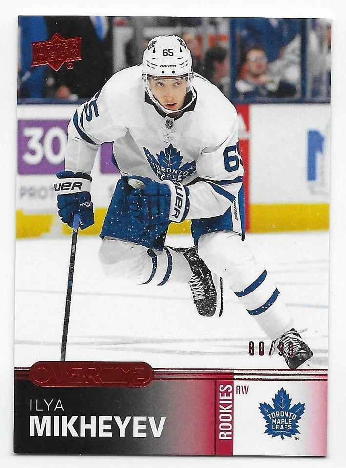 19/20 UPPER DECK OVERTIME RED PARALLEL Hockey /99 (#1-180) U-Pick From List - Image 1 of 1
