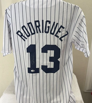 ALEX RODRIGUEZ AUTOGRAPHED SIGNED NY YANKEES JERSEY PSA / DNA AUTHENTICATED - Image 1 of 4