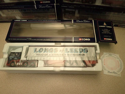 Corgi 1:50 CC13202 Daf XF Space Cab Curtainside Longs of Leeds Undisplayed - Image 1 of 4