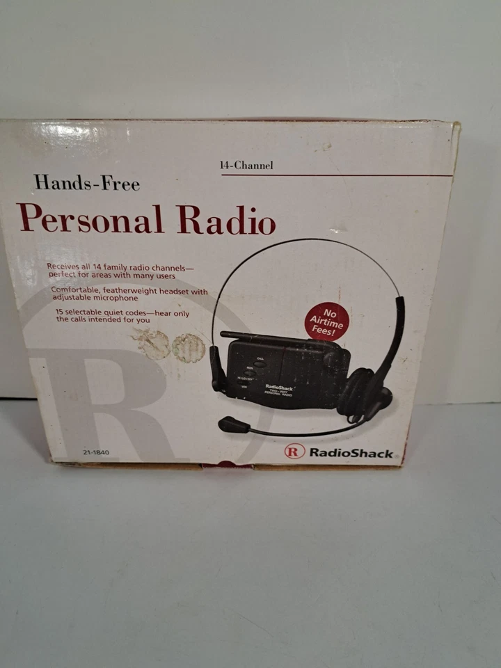 New Radio Shack Hands Free 14 Channel Personal Radio 21-1840 Read Description  - Image 1 of 3
