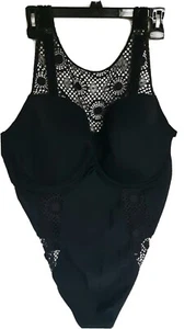 Adore Me Black Smoothing Bodysuit 46DDD. Free shipping - Picture 1 of 10