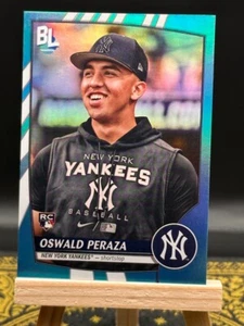 2023 Big League Baseball - Oswald Peraza RC - Blue Foil - No. 254 - Picture 1 of 2