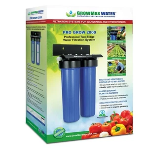 GROWMAX PRO GROW 2000 2 STAGE OUTDOOR GARDEN HYDROPONICS WATER FILTER SYSTEM - Picture 1 of 7