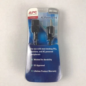 APC AC Power Cord 6 Ft Computer Cord - Picture 1 of 2