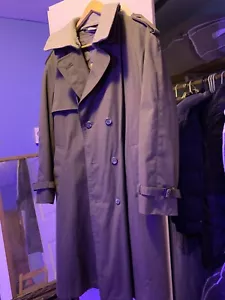 Trench coat With Zip In Wool Lining made in Poland Women’s Sz.M/L - Picture 1 of 6