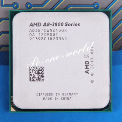100% OK AD3870WNZ43GX AMD A8-3870K 3 GHz Quad-Core Processor CPU - Image 1 of 2