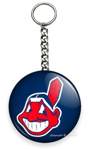 CLEVELAND INDIANS BASEBALL TEAM KEYCHAIN KEY FOB CHAIN SPORTS GAME FAN GIFT IDEA - Picture 1 of 1