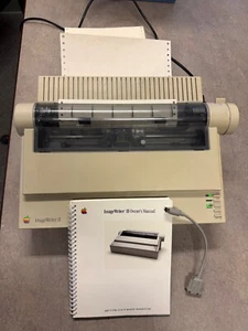 VINTAGE Apple Image Writer II Printer POWERS ON & SELF TESTS - Picture 1 of 3