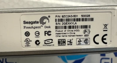 Seagate FreeAgent Desk 500GB External 7200RPM - Image 1 of 3