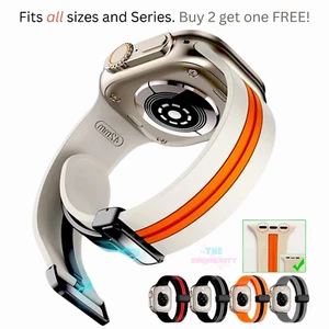 Magnet Silikon Band Sport Armband für Apple Watch iWatch Ultra 9 8 7 6 5 49mm - Bild 1 von 10