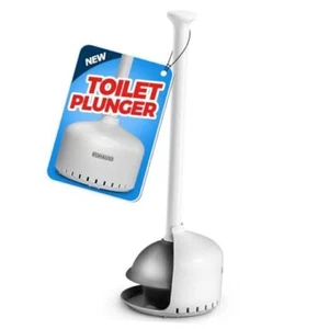 Toilet Plunger with Holder,Plungers for Bathroom with Holder,Heavy Duty - Picture 1 of 7