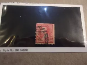 USA Used, 1890-93, 2 Cent Washington, Scott #220C, "Cap on Both 2's"Carmine - Picture 1 of 1