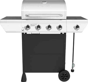 Nexgrill - 4 Burner + Side Burner Cart Gas Grill - Black - Picture 1 of 6