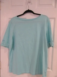 9 di 44 CORAL BAY Top Bluce Tinta Unita AZZURRO CHIARO Manica 3/4 Taglia XL - Foto 1 di 2