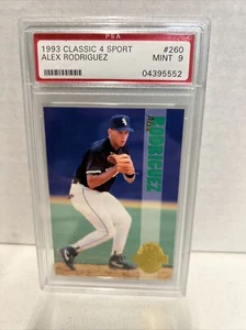 1993 CLASSIC 4 SPORT ALEX RODRIGUEZ #260 ROOKIE RC PSA 9 MINT A0 - Picture 1 of 3