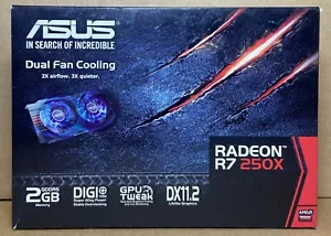 ASUS RADEON R7 250X GRAPHICS CARD R7250X-2GD5 2GB - NEW - Picture 1 of 6