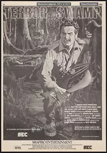 TERROR IN THE SWAMP - Original 1984 Trade AD / Poster _ Chuck Bush _ Nutriaman - Bild 1 von 1