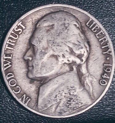 1940-D DDR Doubled Die Reverse  Jefferson Nickel   - Image 1 of 4