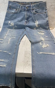 American Eagle Bootcut Jeans Gr. 28/28 Distressed getragen Thrashed - Bild 1 von 11