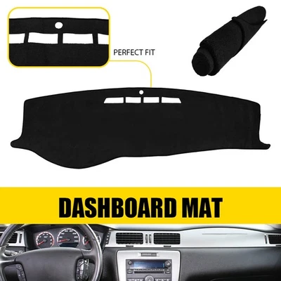 Fits 2006-2013 CHEVROLET IMPALA DASH COVER MAT DASHBOARD PAD / BLACK ANTI GLARE Foto 1 de 4