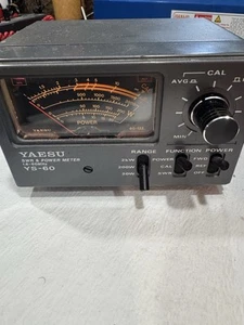 Yaesu YS-60 SWR Power Meter 1.6-60MHz 2kW. YS60. Fully Tested Working Free Ship - Zdjęcie 1 z 7