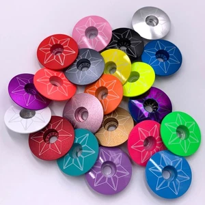 Supacaz Star Capz Bike Headset Top Cap Oil Slick - Picture 1 of 39