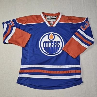 Reebok CCM NHL Edmonton Oilers Jersey Size 48/L #13 Cam Barker READ DESCRIPTION - Image 1 of 4