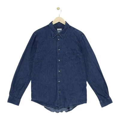 Vintage Helmut Lang Denim Shirt Mens Size M Blue Casual Button-Up - Image 1 of 4